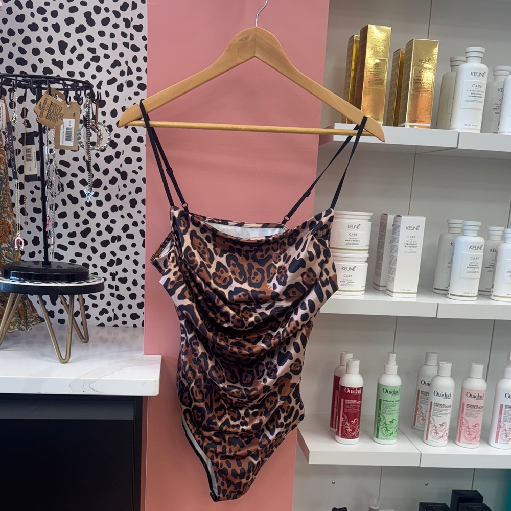 Zara Brown Leopard Print Chemise